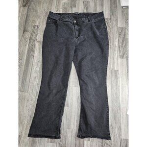 Riders by Lee Jeans Womens 22W Plus Charcoal Mid Rise Bootcut Stretch Denim